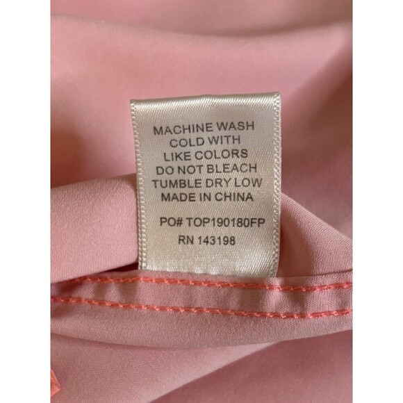 CHUBBIES Short Sleeve Button Down Shirt Men Small Salmon Performance Beach - Picture 9 of 11